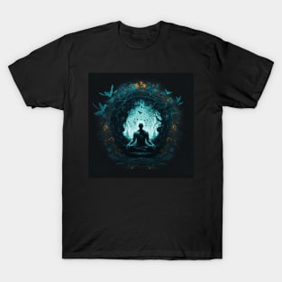 Meditating T-shirt | Mindfulness Design T-Shirt